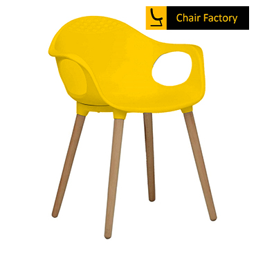 Yellow Jolie Wooden Cafe Chair